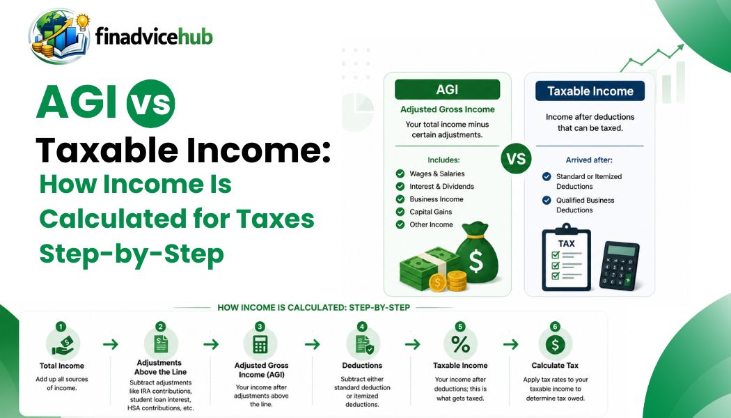 AGI vs Taxable Income How Income Is Calculated for Taxes Step-by-Step