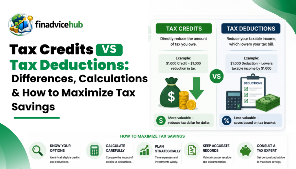 Tax Credits vs Tax Deductions Differences, Calculations & How to Maximize Tax Savings