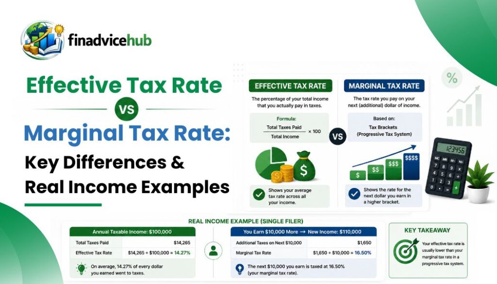 Effective Tax Rate vs Marginal Tax Rate Key Differences & Real Income Examples