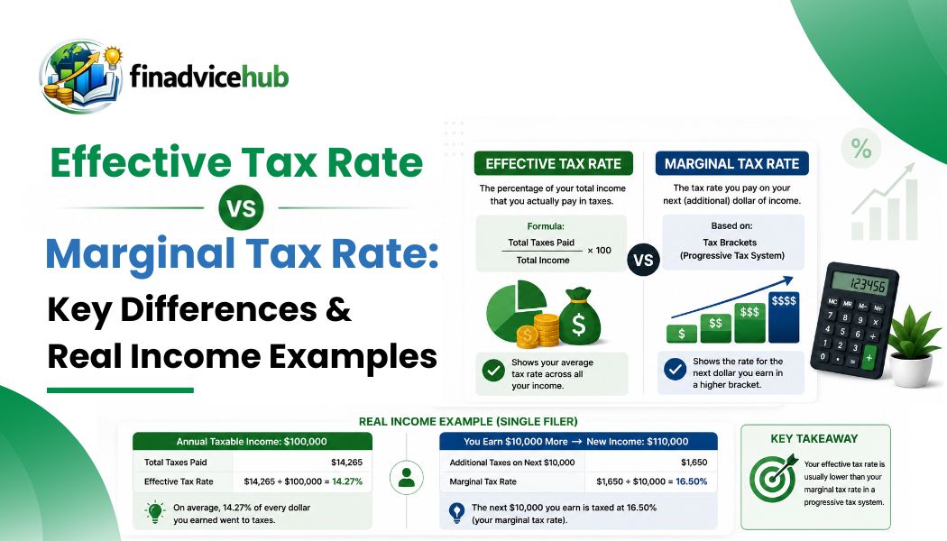 Effective Tax Rate vs Marginal Tax Rate Key Differences & Real Income Examples