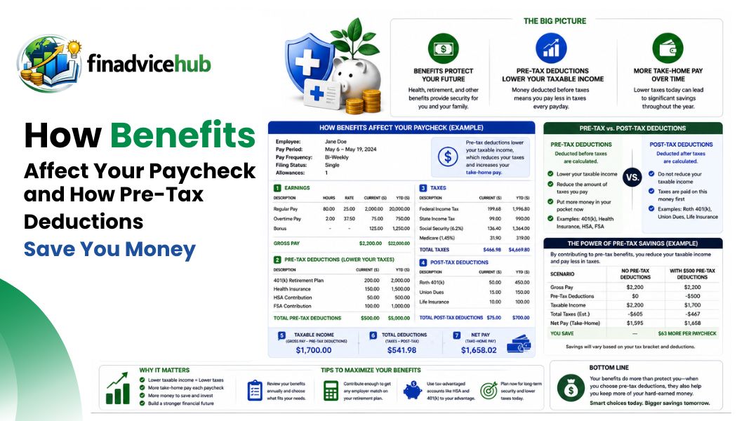 How Benefits Affect Your Paycheck and How Pre-Tax Deductions Save You Money