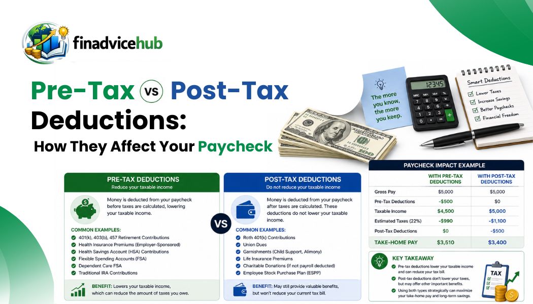 Pre-Tax vs Post-Tax Deductions How They Affect Your Paycheck 